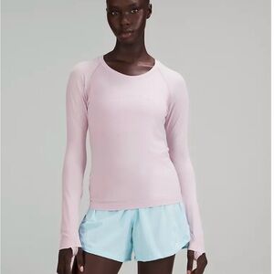Lululemon Swiftly Tech Long-Sleeve Shift 2.0 Race Length Peony Pink Size 6